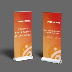 Retractable Portable Roll-Up Banner Display Aluminum Alloy