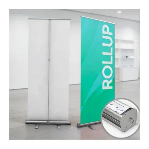 Retractable Roll-Up Banner Stand 80x200cm for Display
