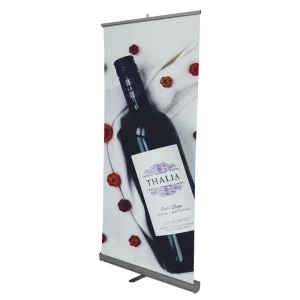 Retractable Roll-Up Banner Stand Backdrop Portable Pull-Up Flex Banner for Advertising Promotion