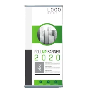 Retractable Roll-Up Banner with Aluminum Stand and Digital Printing for Trade Show Promotion