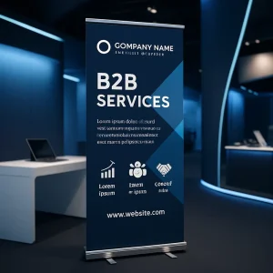 Retractable Scrolling Roll Up Banner Stand