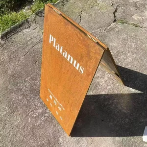 Retro Floor Standing Rusty Instagram Style Directional Sign Coffee Milk Tea Shop Entrance Display Board A Frame Advertisements