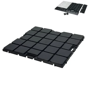 Reusable 3000kg/sqm Modular Floor System with Removable Ramps for Waterproof Outdoor Trade Shows, Exhibitions, and Auto Events