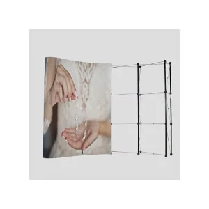 Reusable Aluminum Pop-Up Trade Show Stand Frame and Banner Display