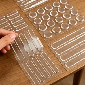 Reusable Car Door Anti Collision Bumper Strips Removable No Residue Anti Slip Shock Absorbing Protective Pads for Furniture