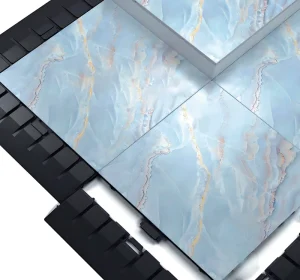 Reusable Modular Floor System Weather-Resistant Customizable Size Color Graphic for Trade Shows