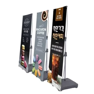 Reusable Outdoor Restaurant Custom Retractable Banner Stand with Print