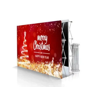 Reusable Pop-Up Display Stand with Aluminum Alloy Frame and Replaceable Screen 230x230cm