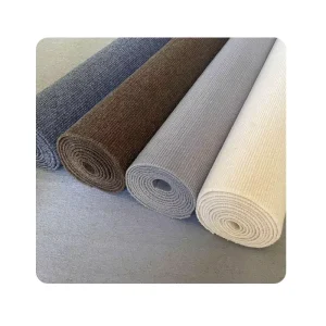 Ribbed Grey Pink Exhibition Carpet 100% Polyester Carpet for Exhibition Wedding Events