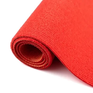 Ribbed Polyester Event Carpet Roll Wear-Resistant and Anti-Slip for Trade Show Booths, Weddings, and Indoor/Outdoor Use