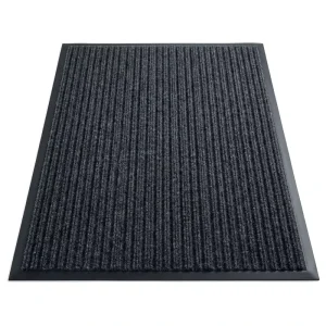 Ribbed Polyester Surface PVC Backing Slip Resistant Dirt Trapping Entrance Mat for Hotel Office Mall Airport Hospital Lobby