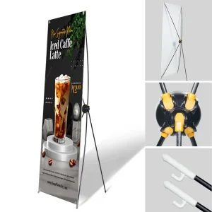Rishen Yueyi Customized Flex X Banner Stand with Aluminum Digital Printing for Display