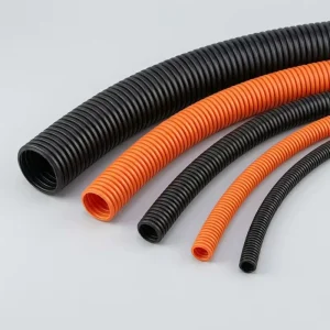 RoHS CE Heavy Duty Oil Resistant High Strength PA 20mm Automotive Wire Harness Protection Corrugated Flexible Conduit
