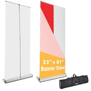 Roll-Up Banner Display Stand, 200 cm, Large Base