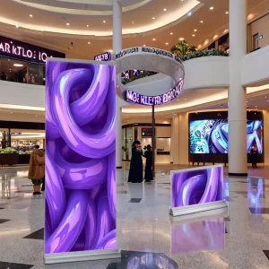 Roll Up Banner Stand PVC Graphic Printing Wide Base Plastic Banner Stand