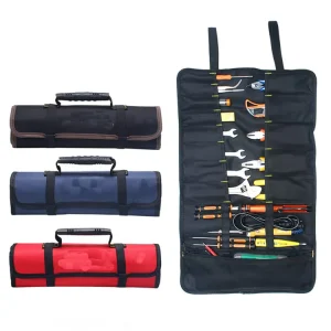Roll-Up Electrician Tool Bag Heavy Duty Tool Pouch