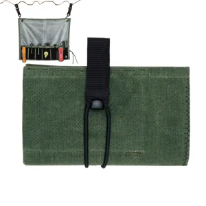 Roll-Up Wrench Tool Bag with 6 Compartments for Mechanics