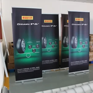 Roll up Advertising Banner Detachable Windproof Wear Resistant Custom Artwork for Retail Shop Festival Event Promotion