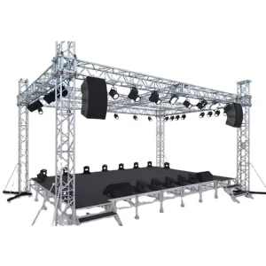 Roof Truss System with Stage for Outdoor Events Display Spigot Screw Truss