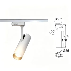 Rotatable Ceiling Track Spotlight for Shopping Mall Art Gallery Clothing Store Indoor Lighting