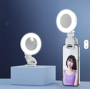 Rotatable LED Fill Light for Phone Camera, Makeup and Live Broadcasting with Adjustable Brightness