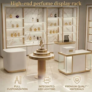 Rotating Acrylic Perfume Display Cabinet Rotating Perfume Display Showcase Revolving Glass Perfume Display Cabinet