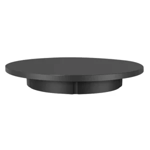 Rotating Display Stand with Mirror Cover in Black Made of Plastic Turntable Display Mannequin