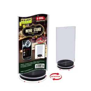 Rotating Double-Sided Tabletop Advertising Display Stand
