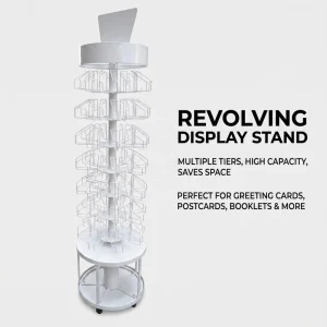 Rotating Postcard Display Stands Metal Floor Stand Postcard Rack Rotating Greeting Card Spinner Rack