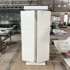 Rotating Tile Mosaic Display Rack Floor-Standing Spinner Display Stand for Sample Tiles