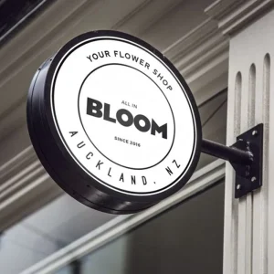 Round LED Advertising Light Box Sign