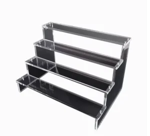 Round Transparent Acrylic Cosmetics and Drink Display Rack for Shopping Malls