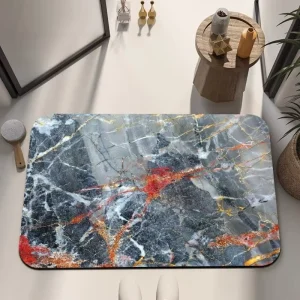 Rubber Anti Slip Quick Drying Water Absorbing Eco Friendly Pet Friendly Washable Shower and Bath Mat for Home and Hotel
