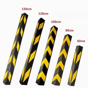 Rubber Column Guard Corner Protector 1500*150*150*10mm for Parking Lots