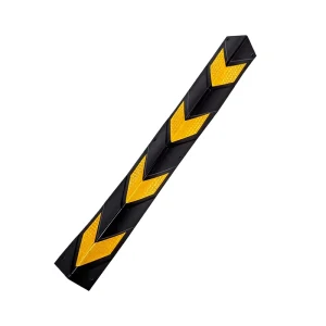 Rubber Corner Guards Car Anti Collision Strips Wall Corner Protection PVC Thickened Garage Reflective Traffic Warning Strips