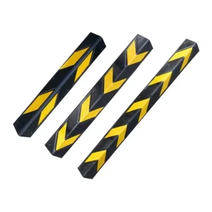Rubber Corner Guards for Underground Garages Parking Lots and Walls Reflective Protective Strips