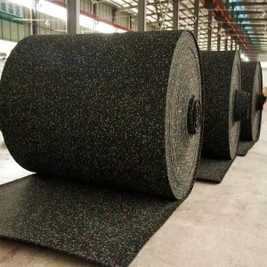 Rubber Fitness Flooring Roll Mat with EPDM SBR Speckles
