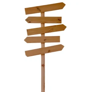 Rustic Wooden Directional Signage Vintage Wedding Wayfinding Sign Post Custom Outdoor Wooden Arrow Signs for Events & Garden