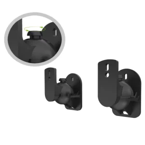 S03 Universal Metal Swivel Stand Speaker Bracket Wall Mount Tilt Surround Holder for Home Use Amplifiers