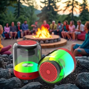 S20 Portable Mini Wireless USB Stereo Music Boombox RGB LED Lighting Home Computer Woofer with Memory Card Support