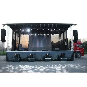S455 13m Mobile Sound Stage Truss Trailer for Outdoor Concerts