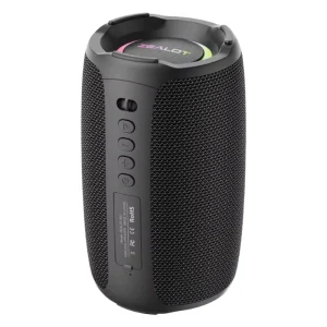 S61 10W Portable Bluetooth 5.2 Speaker with RGB LED Lighting, IPX5 Waterproofing, and 4400mAh Battery