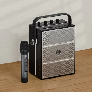 S9 60W Home Karaoke UHF Wireless Speaker Portable Bluetooth Speaker with Handheld Mic