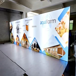 SEG Aluminum Double-Sided Illuminated Banner Exhibition Floor Lightbox Tower