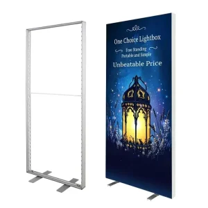 SEG Fabric Aluminum Frame Ultra Thin Outdoor Weatherproof Hanging Advertising Light Box OLED Display 50000 Lumens Full Color