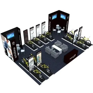 SEG LED Fabric Display Rack Square Display Wall for Trade Show Event Fair Exhibition Booth Stand