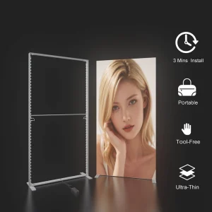 SEG Light Box Frame Exhibition Trade Show Booth Aluminum Profile Hanging Lightbox Double-Side Printing LED Lighting