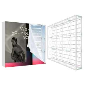 SEG Pop-up Display Stand Factory Direct Custom Trade Show Booth with Quick Assembly and LED Banner