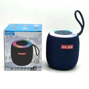 SH 309 Portable Wireless RGB Vibrant Color Options Compact Sound System LED Light Mini Bt Speaker for Outdoor Travel Home Party