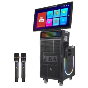 SK-8638 Portable All-in-one Line-array Speaker System with Microphones Android System Karaoke Machine